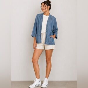 Bobeau Lightweight Tencel Blazer – Relaxed Everyday Layer size small
